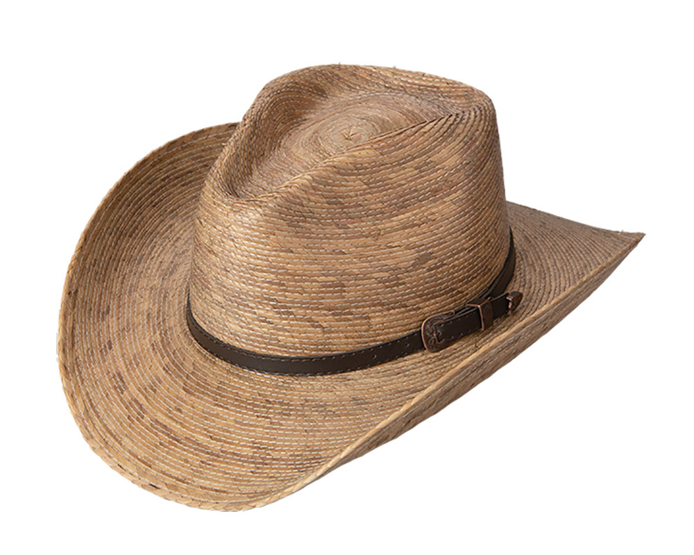 Whiskey Bent Cocoa Palm Leaf Western - Summer Straw Hats